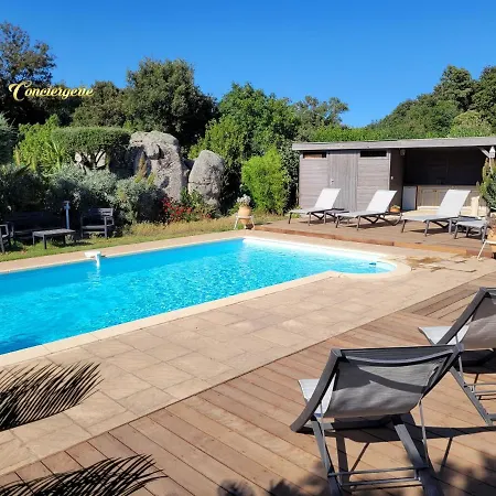 125m2 6/8 Pers Trinite De Vecchio Piscine بيت للعطل *